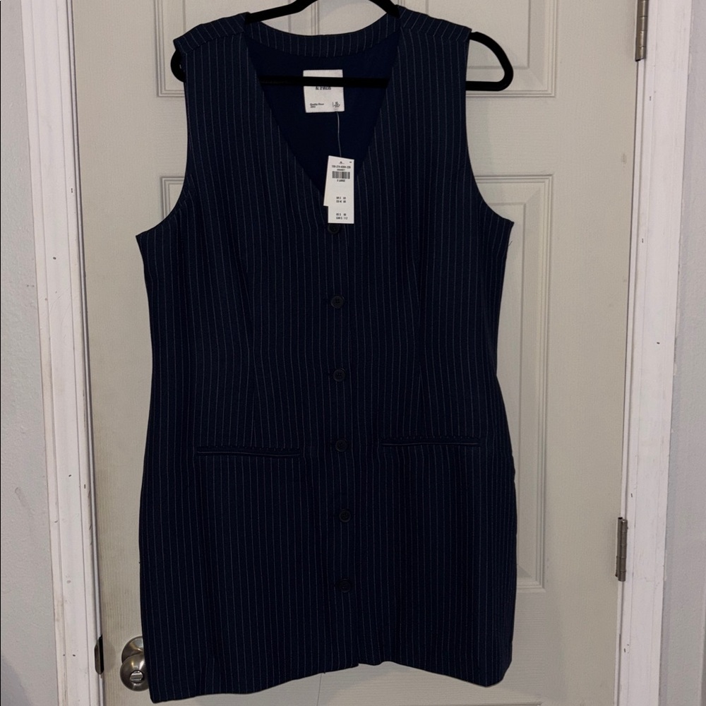 Abercrombie Navy vest dress